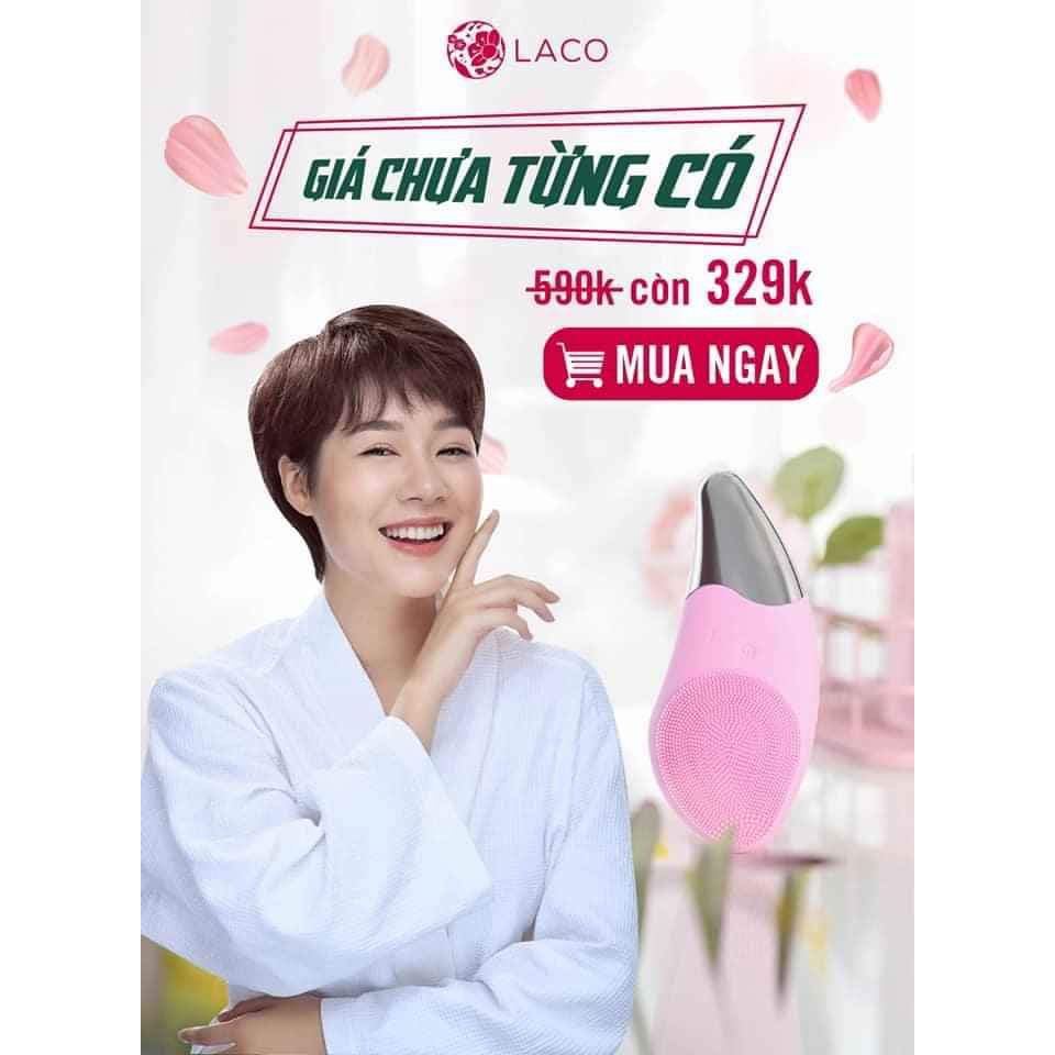 Máy Rửa Mặt 💝FREESHIP💝 Máy Massage Cầm Tay Làm Sạch Da Giảm Mụn Đầu Đen - Laco Promax 9000 nhịp rung/phút | BigBuy360 - bigbuy360.vn