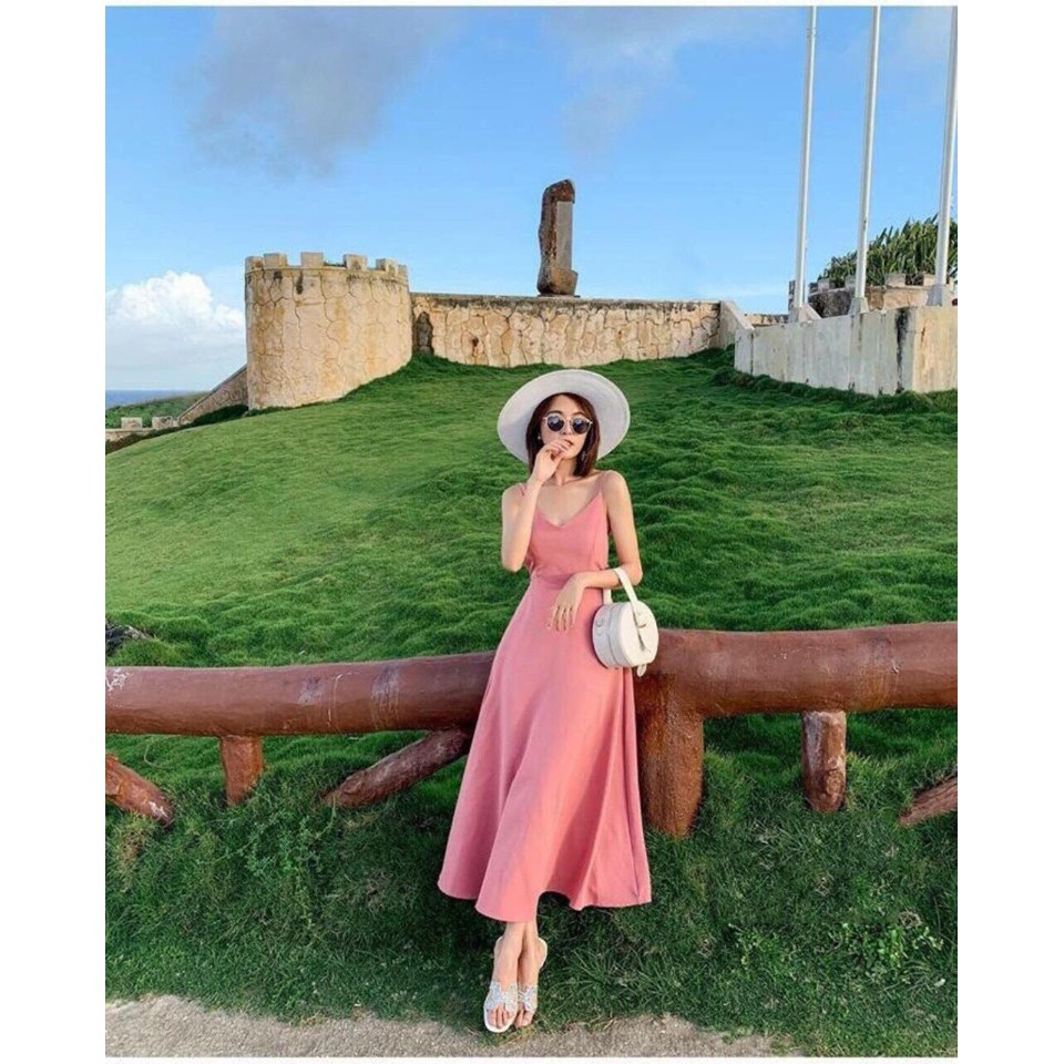 [Mã WAMT1505 giảm 10K đơn 0K] Đầm Maxi Voan Hai Dây Phù Hợp Đi Dự Tiệc Đi Biển | BigBuy360 - bigbuy360.vn