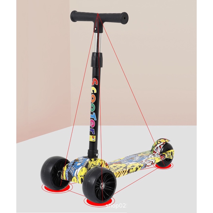 Xe Trượt Scooter Forbic Cao Cấp 3 Bánh Phát Sáng Siêu Đẹp Phù Hợp Cho Cả Bé Trai Và Bé Gái – Hàng Chính Hãng