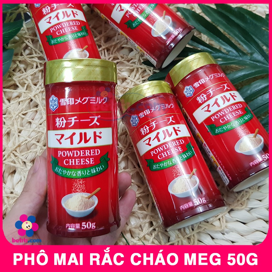 Phô mai rắc MEG Nhật Cho Trẻ Ăn Ngon, Phomai Rắc Cháo Nội Địa Nhật 50g - Mẫu Mới Date 2022 - 4903050100781