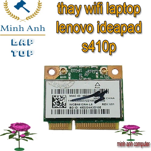 thay wifi laptop  lenovo ideapad s410p