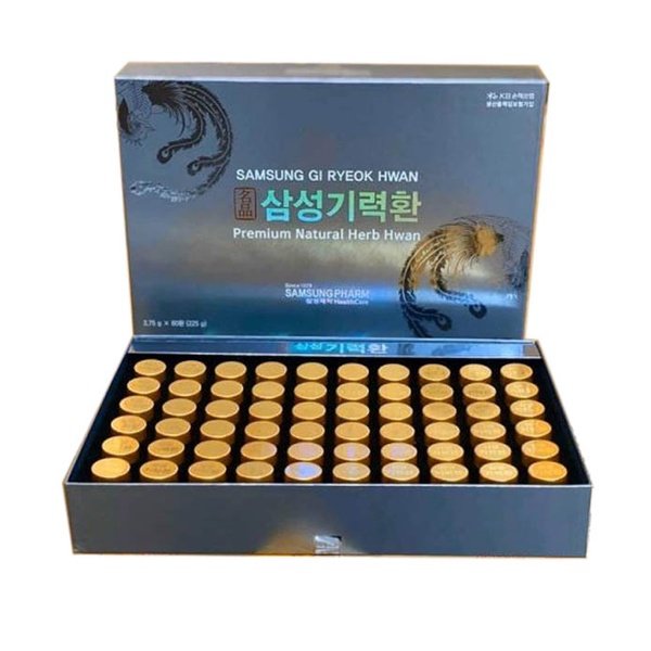 Chính Hãng Samsung Gi Ryeok Hwan Viên Bổ Não An Cung Nội Địa Hộp Giấy 60 viên Hàn Quốc - Chính Hãng