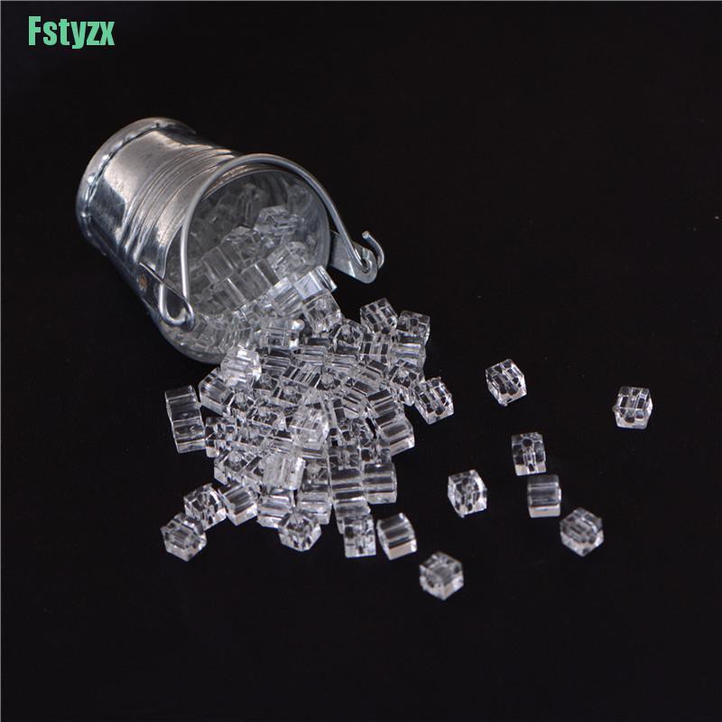 fstyzx Dollhouse Miniature Ice Cube Bucket 1:12 Scale Fairy Home Kitchen Decor