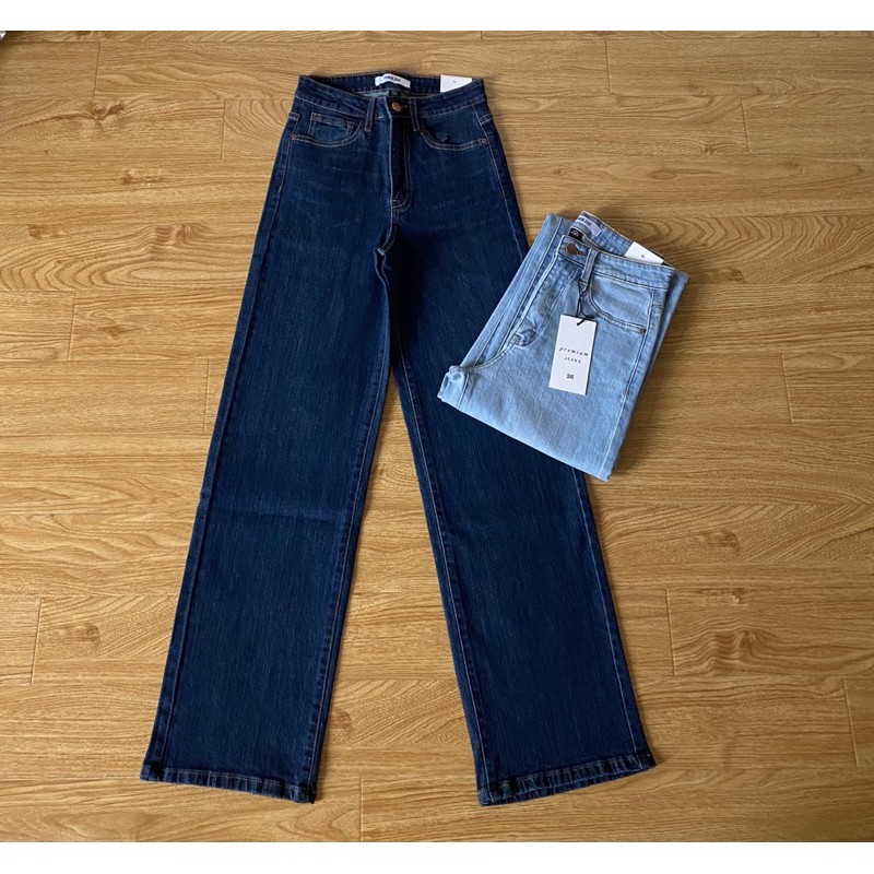 [Mã WASTMAY giảm 15% tối đa 30K đơn 150K] Quần Jean Quần Bò Culottes Ống Rộng Dáng Dài Xuất Xịn [ẢNH THẬT 100%] | BigBuy360 - bigbuy360.vn