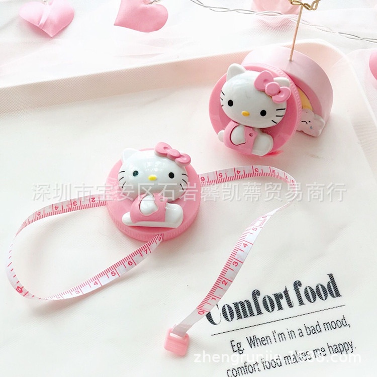 Thước Dây Cuộn Hình Hello Kitty, Melody Dễ Thương