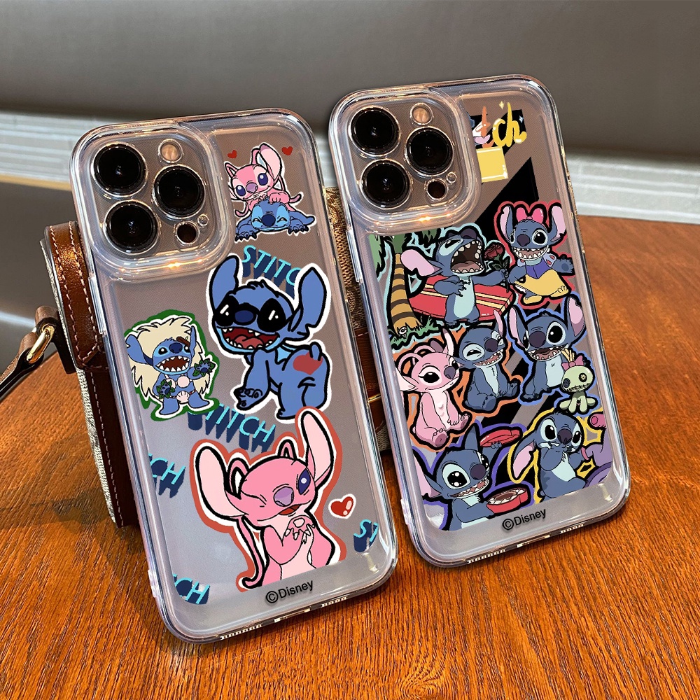 Ốp Điện Thoại Mềm Trong Suốt Chống Sốc In Hình Stitch Cho iPhone 11 13 12 X XS Pro Max xr 12 13 Mini xr