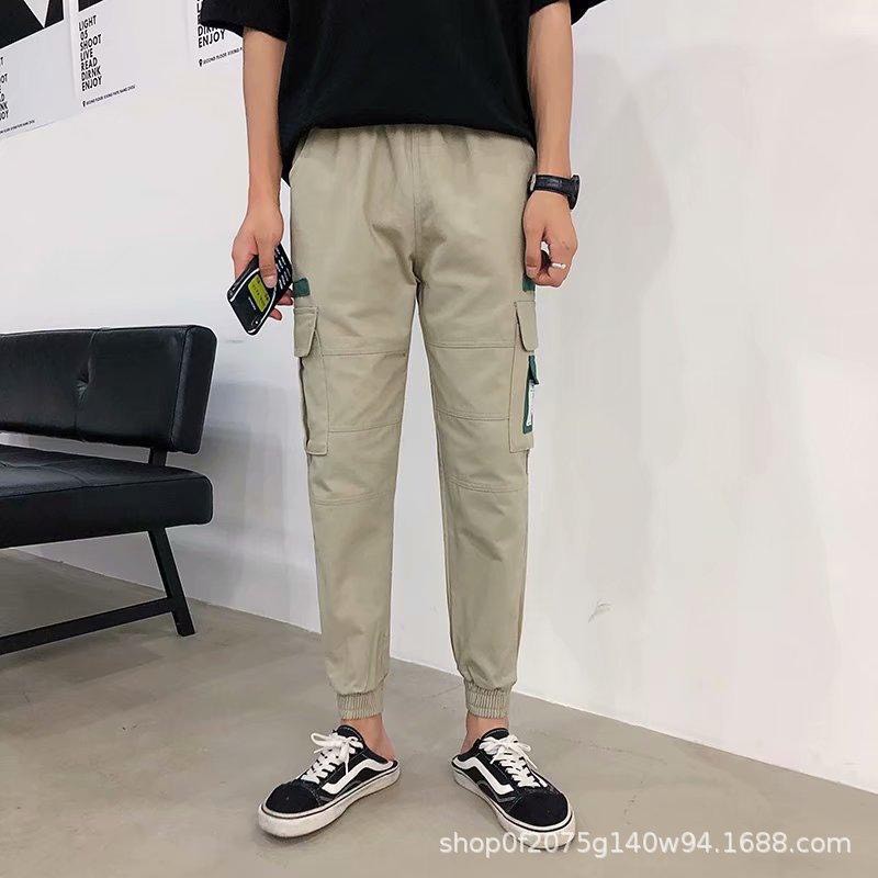 Quần jogger kaki túi hộp nam