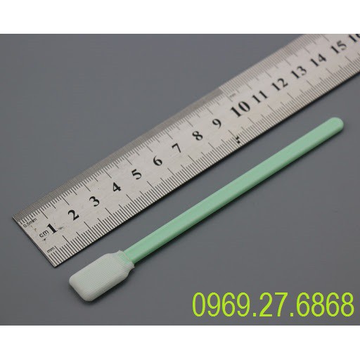 Que lau vải phòng sạch size to  tẩy keo PS-707 Swab