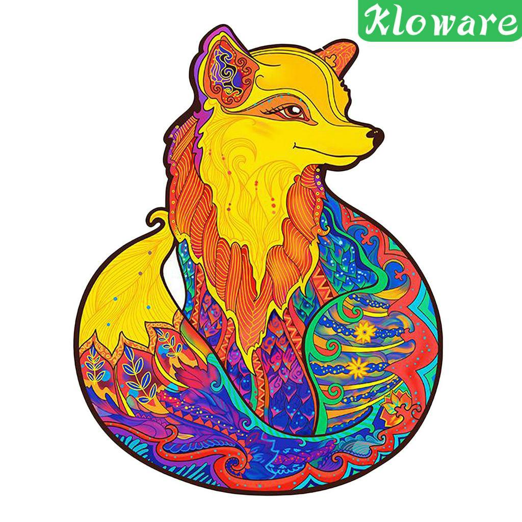 Bộ Đồ Chơi Xếp Hình Động Vật Bằng Gỗ Nhiều Màu Độc Đáo Cho Gia Đình