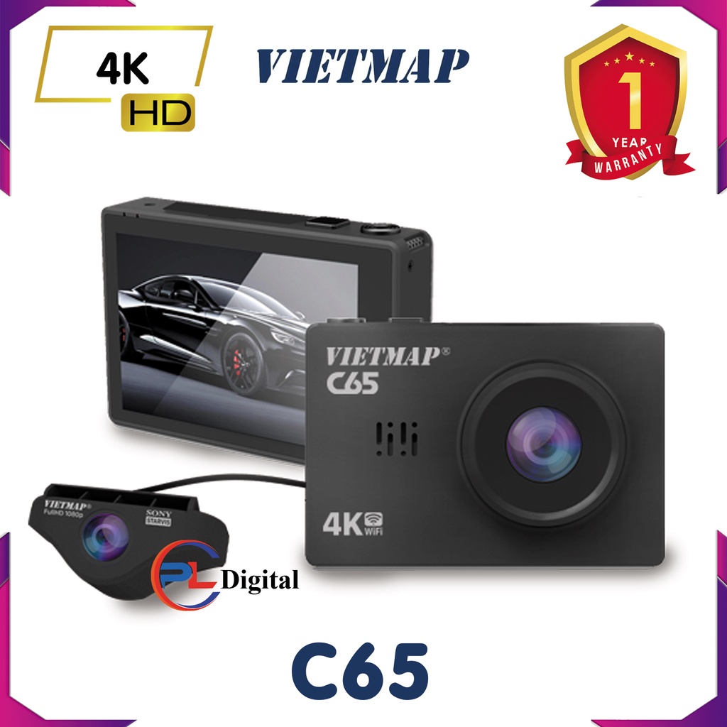 VIETMAP C65 - Camera Hành Trình Ghi Hình Trước & Sau Xe  - Tặng Thẻ Nhớ 32GB | BigBuy360 - bigbuy360.vn