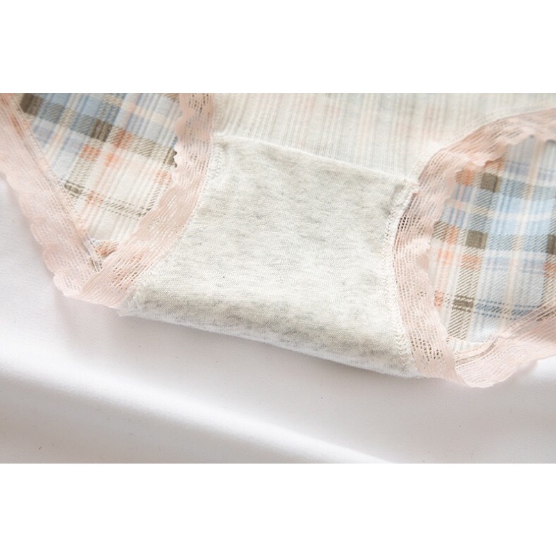Quần Lót Nữ Cotton Hoạ Tiết Caro Hoa Quả Xinh Xắn Dễ Thương Chíp Nữ Cotton Cao Cấp Mainia Shop