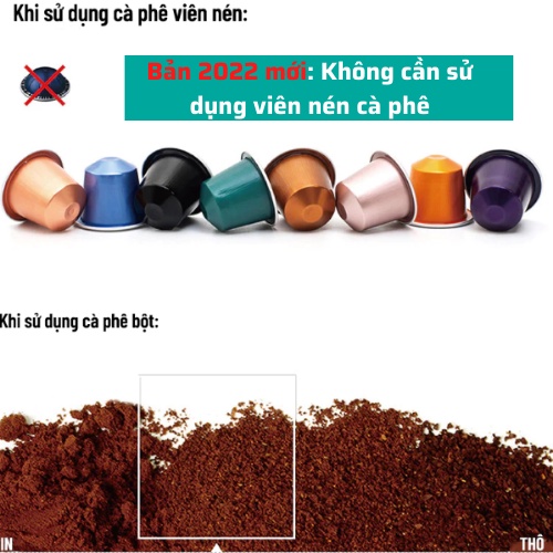 [BẢN MỚI 2022] Máy pha cafe cầm tay cao cấp STARESSO MINI  chính hãng pha cafe espresso tại nhà tiện lợi khi đi du lịch