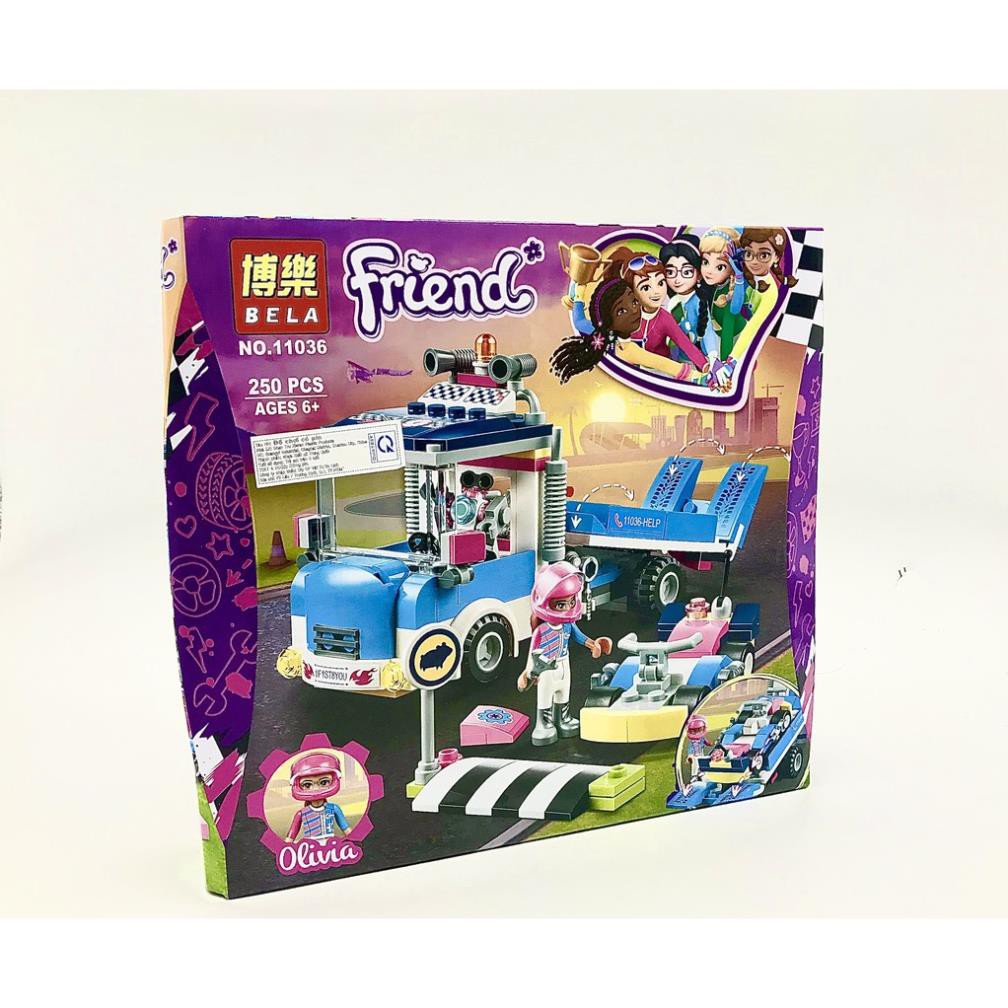 [Khai trương giảm giá] FRENDS_Lego Friend Lắp Ráp Đường Đua Siêu Hạng Cho Bé Gái (250 miếng)