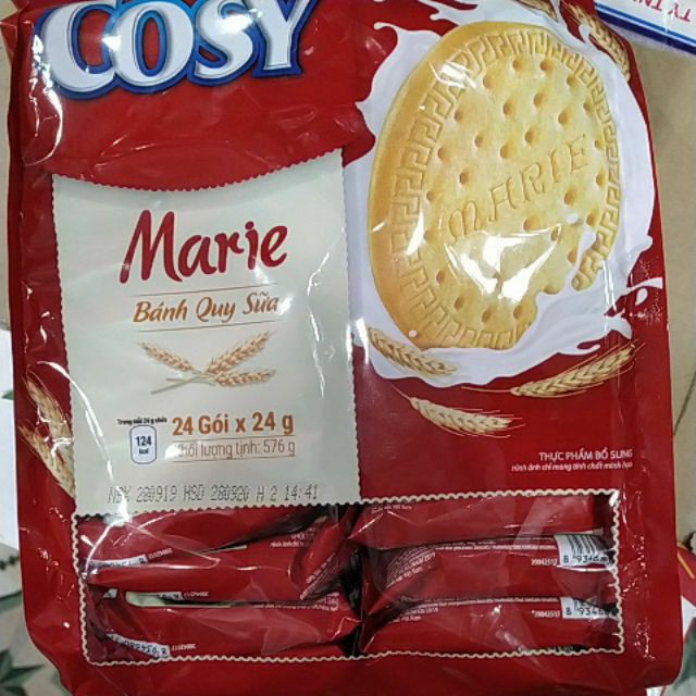 [Beman123]  Bánh quy sữa Cosy Marie Bịch 576g ( Bên Trong 24 gói nhỏ x 24g)