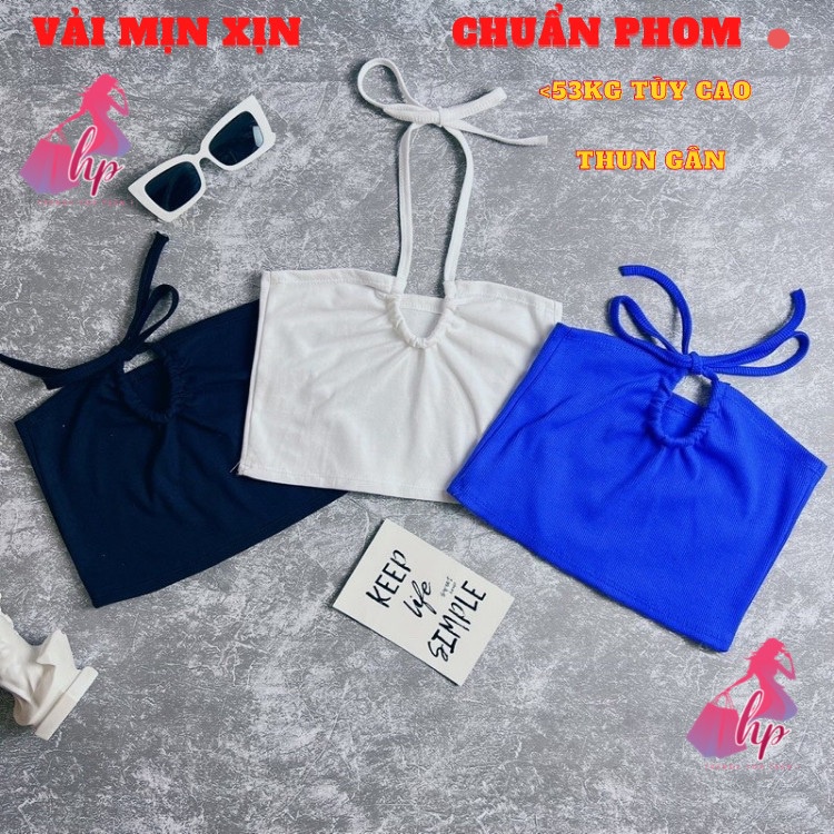áo croptop kiểu nữ ôm body khoét ngực phối dây màu trắng đen thun gân cực xinh mẫu mới 2020 mã A145