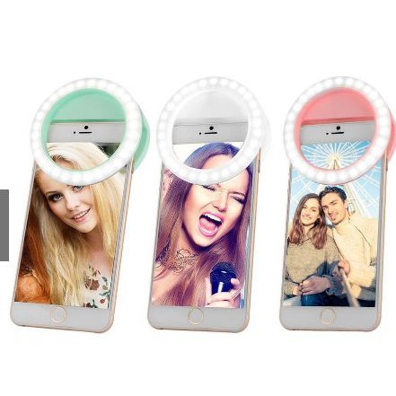 [Giá Siêu Rẻ] Đèn LED Kẹp Điện Thoại Hỗ Trợ Chụp Hình Selfie Pin Sạc | BigBuy360 - bigbuy360.vn