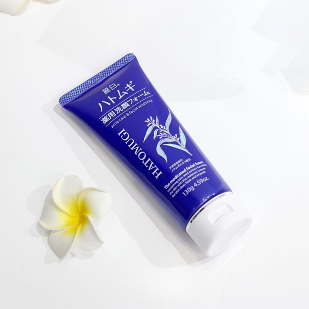 Sữa Rửa Mặt Ngừa Mụn Hatomugi Acne Care & Facial Washing 130g