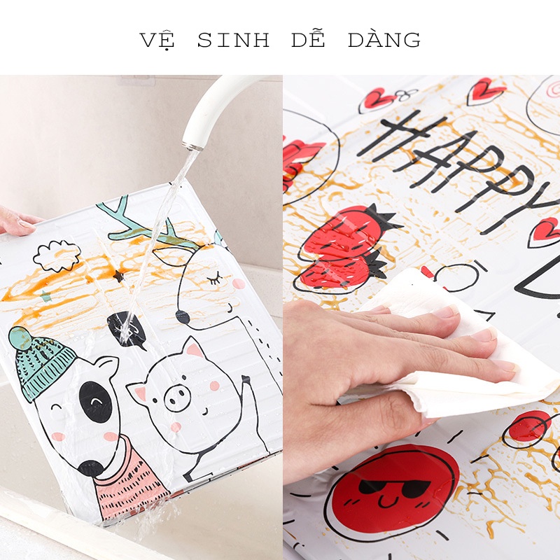 Tấm chắn dầu mỡ nhà bếp, Tấm che bếp họa tiết dễ thương