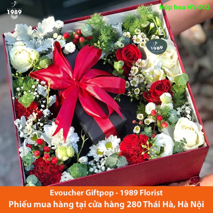 Hà Nội [Evoucher] Phiếu mua HỘP HOA HV-007 tại cửa hàng hoa 1989 FLORIST