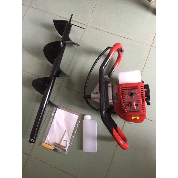 Máy khoan đất BGAS520 tặng mũi khoan 20cmx80cm Bộ hộp số máy khoan đất - Quay máy nổ D15, D22, D24, D28, D30...