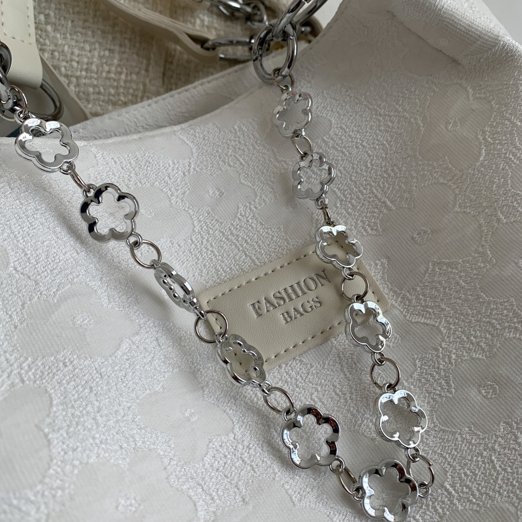 Túi nữ đeo chéo dây da phối xích- MA343