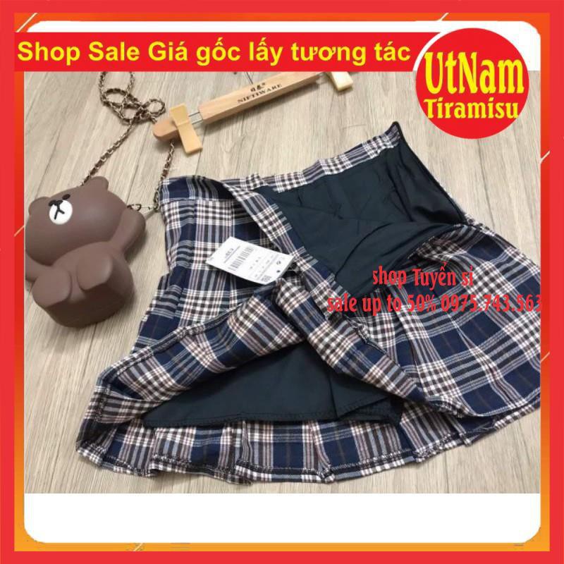 [SALE GIÁ GỐC] Sét áo sơ mi tay bồng + chân váy kẻ Kiểu dáng Unisexfreesize 40-50kg mặc đẹpPhong cách Hàn Quốc