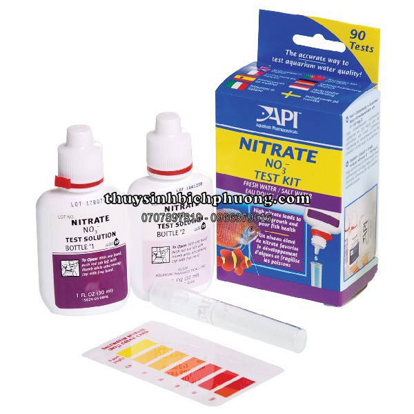 API NO3 TEST - DUNG DỊCH KIỂM TRA NITRATE (NO3) | TEST CHẤT LƯỢNG NƯỚC HỒ THỦY SINH
