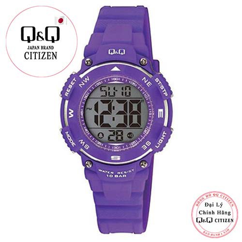 Đồng hồ điện tử Q&amp;Q Citizen M149J003Y dây nhựa thương hiệu Nhật Bản