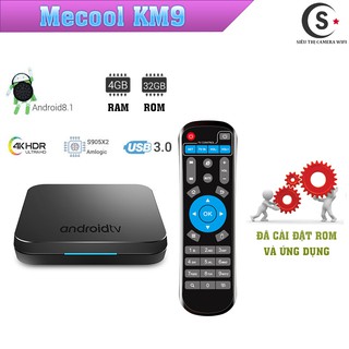 Android Tivibox Mecool KM9 RAM 4GB, ROM 32GB, Android 8.1 (New 2019) - Cài Sẵn Rom ATV