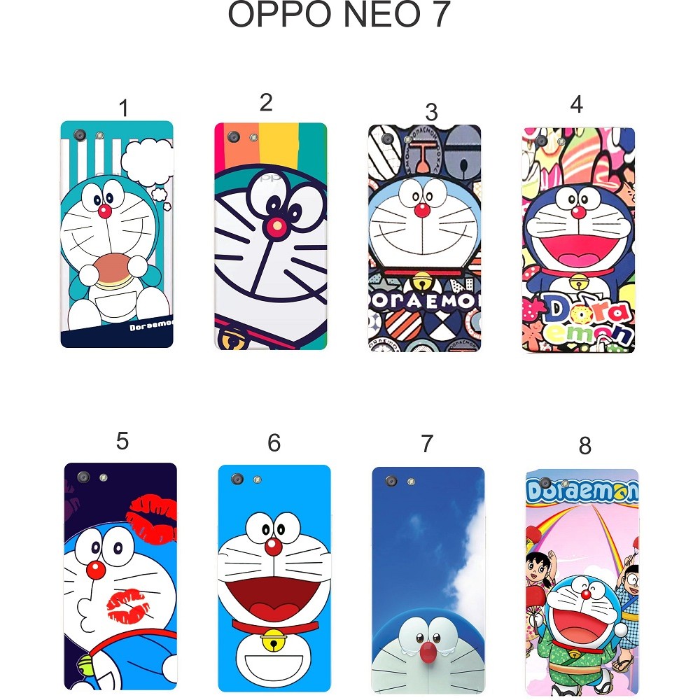 Ốp lưng Oppo Neo 7 dẻo in hình Doraemon