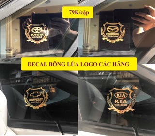 Decal logo hãng xe