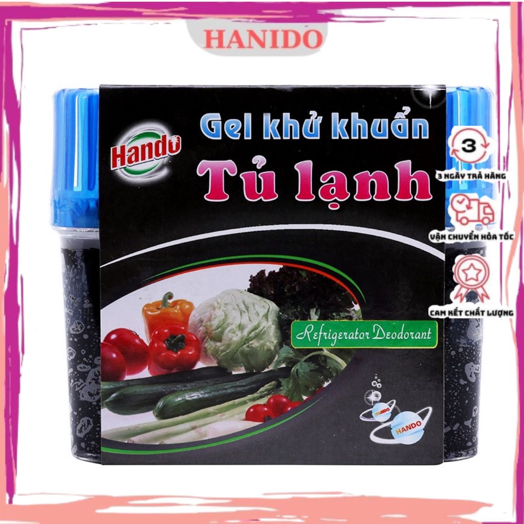 Khử mùi tủ lạnh than hoạt tính diệt khuẩn gúp đồ ăn tươi ngon hando 150g