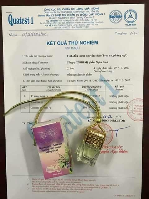 Tinh Dầu Thơm Treo xe ô tô