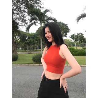 (Ảnh thật)Áo thun ba lỗ croptop Nữ Basic mùa hè Chocomy Shop