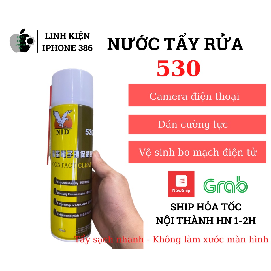 Dung dịch 530 - Nước tẩy rửa keo, kính, màn hình điện thoại chính hãng