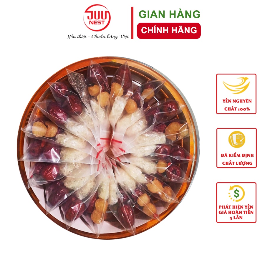 Hộp 10 Set Yến Sào Baby Tặng Kèm Đồ Chưng Sẵn, Viên Tổ Yến Vụn Tinh Chế Nguyên Chất Juu Nest