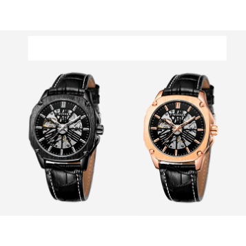 Đồng hồ cơ nam T-winner lộ máy
