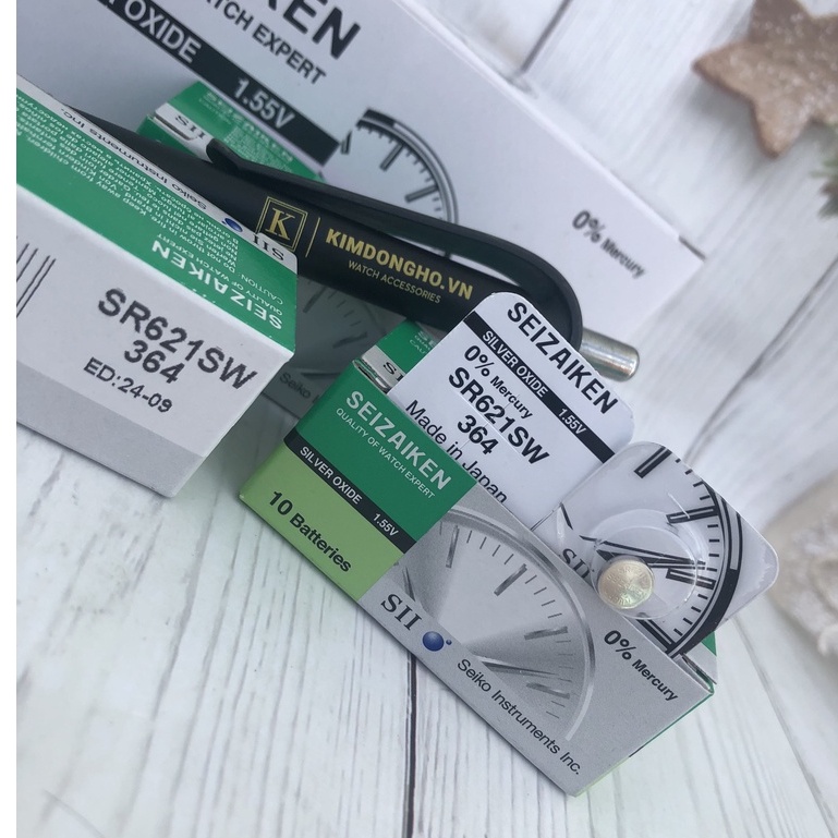 Viên pin 621 Seizaken SR621SW - 364 vỉ 1 viên
