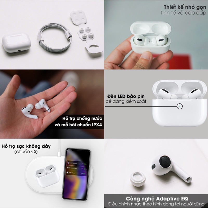 {Chính hãng Apple Việt Nam} Tai nghe bluetooth Apple AirPods Pro - MWP22VN/A