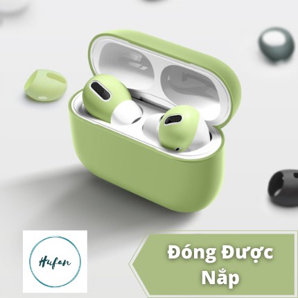 [ĐÓNG ĐƯỢC NẮP] 2 Nút Cao Su Silicon Siêu Mỏng Bọc Tai Nghe Apple Airpods 1/2/Pro Chống Bẩn Đóng Được Dock Nắp