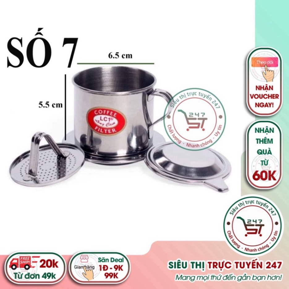 Phin cafe 7 cm Long Cam giúp cho cách pha cafe phin trở nên đơn giản hơn