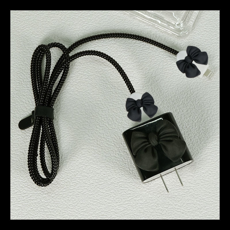 Ốp Điện Thoại Bảo Vệ Cho TPU Black Bow Style compatible for iPhone 11 12 13 Pro Max compatible for iPad Pro Air Mini 18w 20w