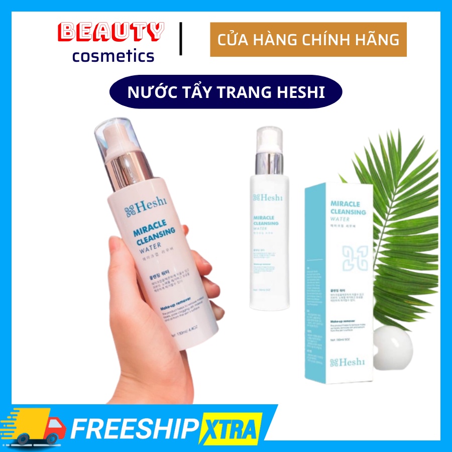 Nước tẩy trang Heshi sạch sâu dạng xịt tiết kiệm Heshi Miracle Cleansing 130ml