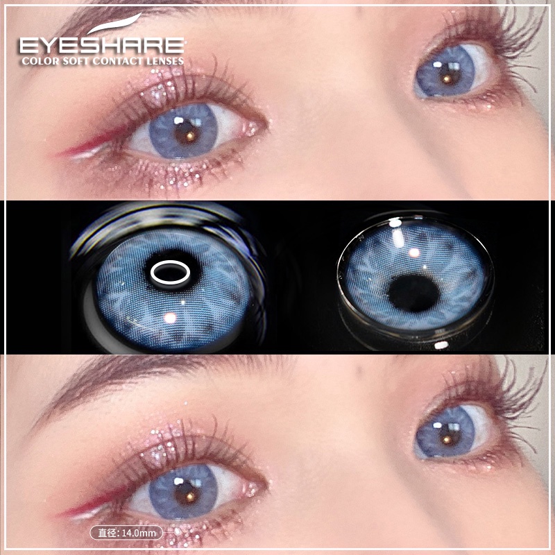 EYESHARE Bộ 2 kính áp tròng có màu dòng Jolie Diva mới dùng một năm cho mục đích thẩm mỹ