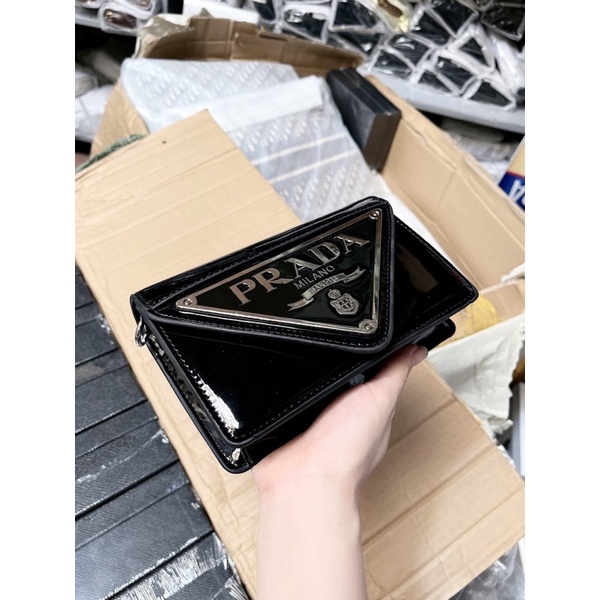 Túi pờ ra đa chất da bóng size 19 full box loại 1 699#