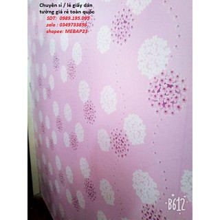 giấy decal dán bồ công anh hồng