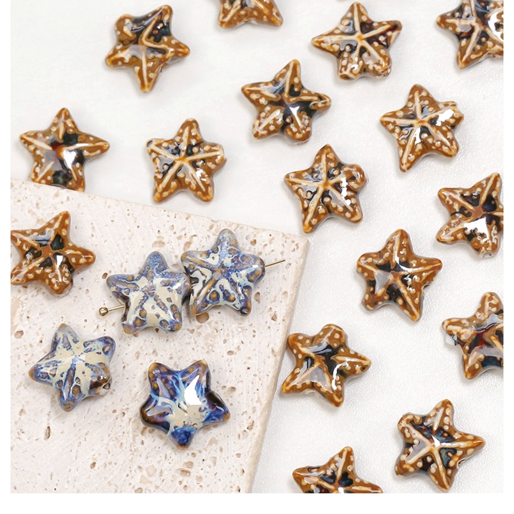 Chuỗi Hạt Sứ Hình Sao Biển Dùng Làm Vòng Tay / Điện Thoại Thủ Công diy