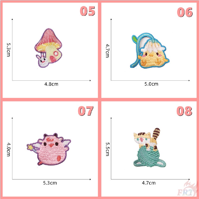 ☸ Miếng Dán Tự Dính Hình Động Vật Hoạt Hình Dễ Thương ☸ 1 Miếng Dán Ủi Trang Trí Quần Áo
