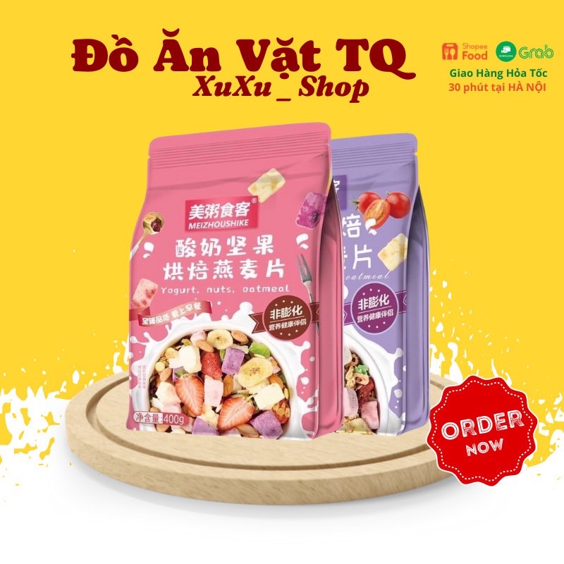 Ngũ cốc sữa chua hoa quả sấy khô siêu ngon