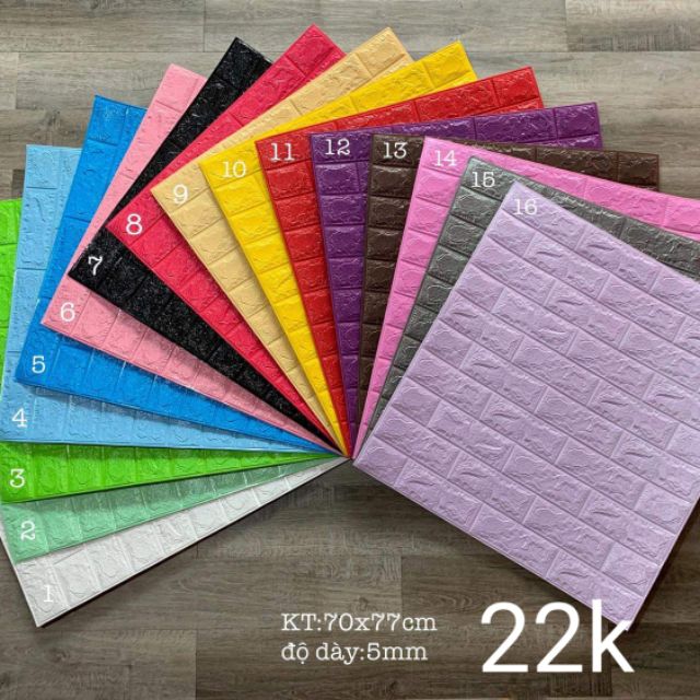 MIẾNG XỐP DÁN TƯỜNG 3D GIẢ GẠCH CÁC ÂM CÁCH NHIỆT LOẠI 1 | BigBuy360 - bigbuy360.vn